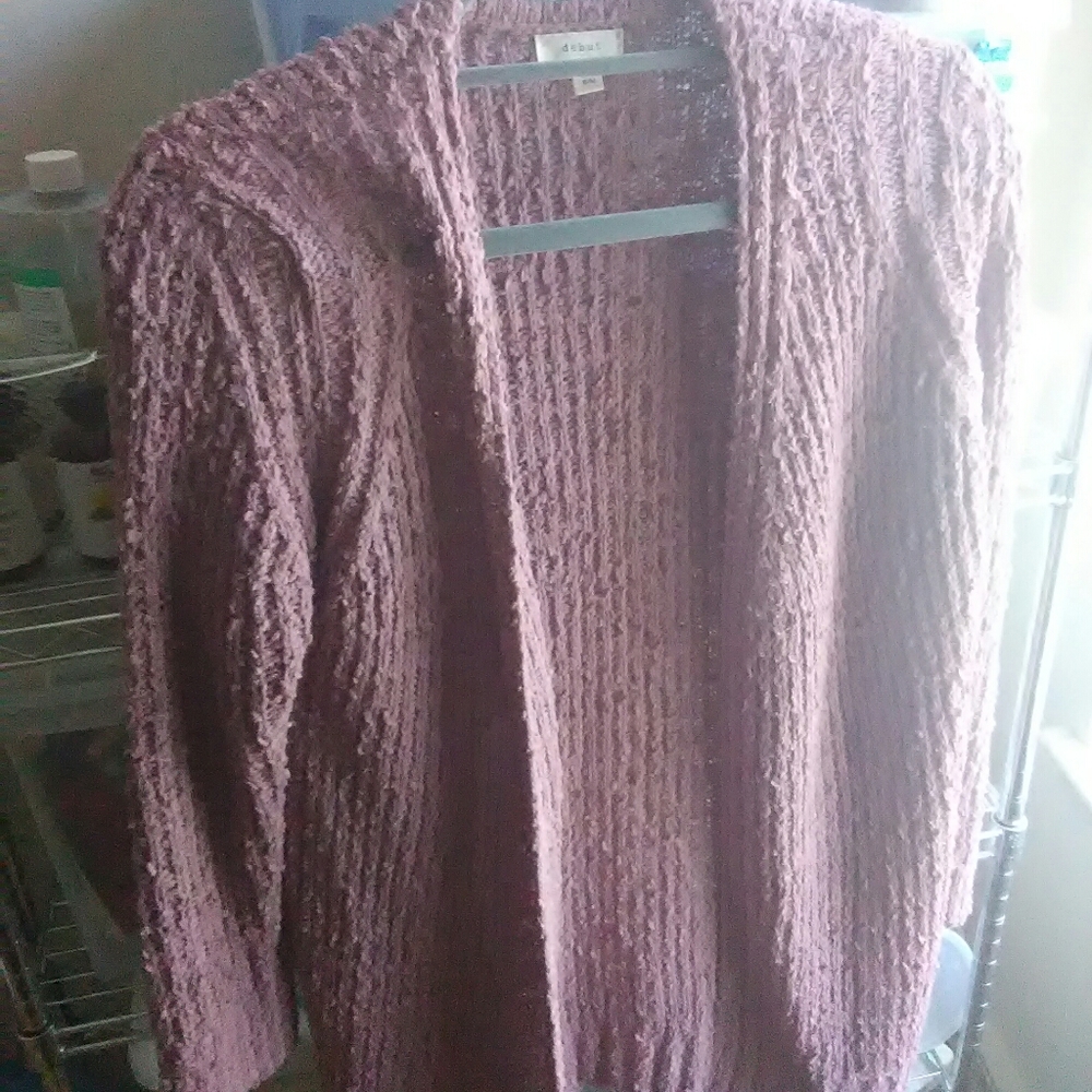Lilac Cardigan sweater size S/M